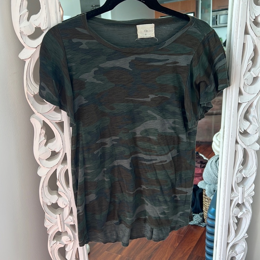 tla by Anthropologie camo shirt